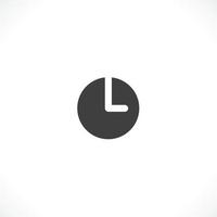 Clock icon. Time symbol flat style vector