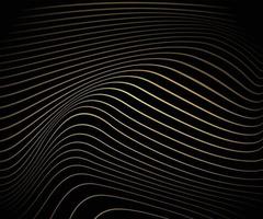 Golden wave line background vector