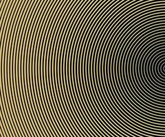 Gold luxurious circle pattern with golden wave lines over. Abstract background, vector illustration