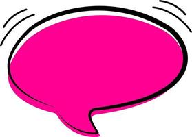 The image of the dialogue in bright colors. The vector of the speech bubble. Free vector. Thoughts, communication, comments.