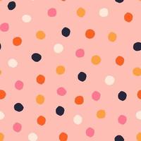 Seamless Polka Dot pattern. Abstract texture with paper cut small circles. Dotted background. vector