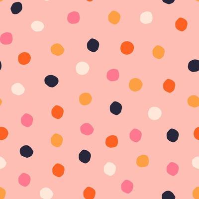 Seamless Polka Dot pattern. Abstract texture with paper cut small circles. Dotted background.