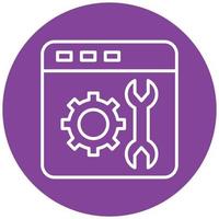 Web Maintenance Icon Style vector