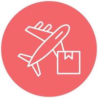 Airplane Delivery Icon Style vector