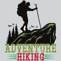 Adventure Hiking Illustration vector