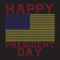 The Awesome Happy President Day Vector File