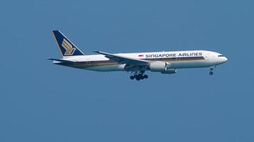 vliegtuig singapore airlines vliegt video