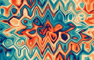 Abstract Psychedelic Retro Color vector