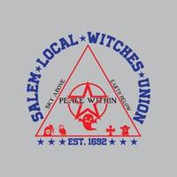 Salem Local Witches Union Vector Illustration Design File