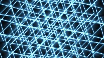 Blue light futuristic line. Loop ready animation of flight through digital tunnel. Neon lights abstract motion animated background. video