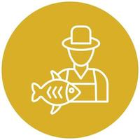 Fisherman Icon Style vector