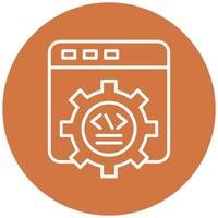 Web Development Icon Style vector