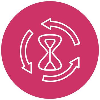 Time Loop Icon Style vector