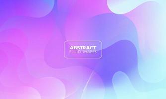 Abstract Colorful Fluid Wave Background vector