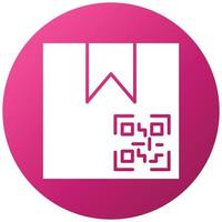 Package QR Code Icon Style vector
