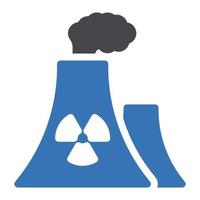 ilustración vectorial nuclear en un fondo. símbolos de calidad premium. iconos vectoriales para concepto y diseño gráfico. vector