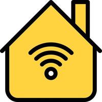 house wifi vector illustration on a background.Premium quality symbols.vector icons for concept and graphic design.