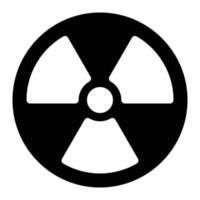 ilustración vectorial nuclear en un fondo. símbolos de calidad premium. iconos vectoriales para concepto y diseño gráfico. vector