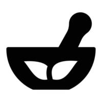 bowl pestle vector illustration on a background.Premium quality symbols.vector icons for concept and graphic design.