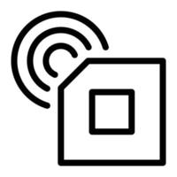chip signal vector illustration on a background.Premium quality symbols.vector icons for concept and graphic design.