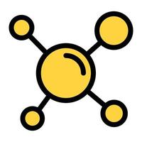 atom vector illustration on a background.Premium quality symbols.vector icons for concept and graphic design.