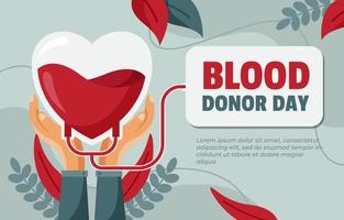 Blood Donor Day Background vector