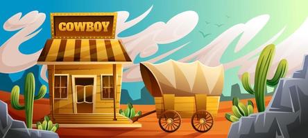 Wild West Cowboy Background vector