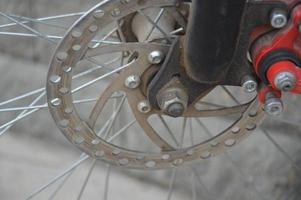 Bicycle spare parts and accessories photo