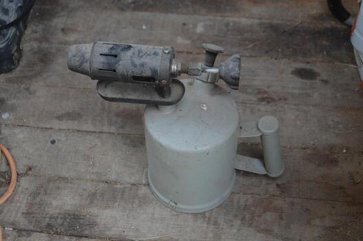 Old tools in the shed photo