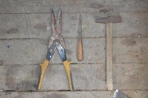 Old tools in the shed photo