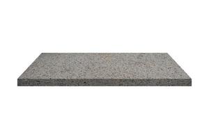 A granite natural rock shelf isolated on a white background with a clipping path photo