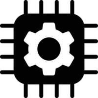 configuración de la ilustración vectorial del chip en un fondo. símbolos de calidad premium. iconos vectoriales para el concepto y el diseño gráfico. vector