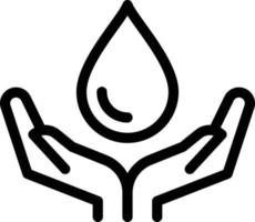 ilustración de vector de protección de agua en un fondo. símbolos de calidad premium. iconos vectoriales para concepto y diseño gráfico.