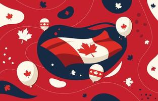 celebrar el fondo del día de canadá vector