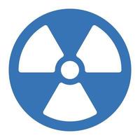 ilustración vectorial nuclear en un fondo. símbolos de calidad premium. iconos vectoriales para concepto y diseño gráfico. vector