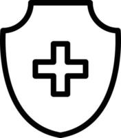 medical shield vector illustration on a background.Premium quality symbols.vector icons for concept and graphic design.