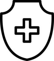 medical shield vector illustration on a background.Premium quality symbols.vector icons for concept and graphic design.