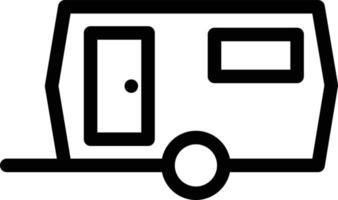 ilustración de vector de caravana en un fondo. símbolos de calidad premium. iconos vectoriales para concepto y diseño gráfico.