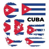 Flag of Cuba page symbol for your web site design Cuba flag logo, app, UI. Cuba flag Vector illustration, EPS10. Vector illustration