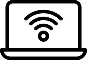 laptop signal vector illustration on a background.Premium quality symbols.vector icons for concept and graphic design.