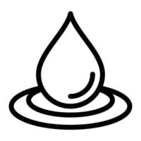 Ilustración de vector de gota de agua sobre un fondo. Símbolos de calidad premium. Iconos vectoriales para concepto y diseño gráfico.