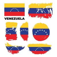 venezuela - icono plano del vector de la bandera del grunge