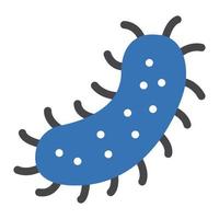 bacteria vector illustration on a background.Premium quality symbols.vector icons for concept and graphic design.