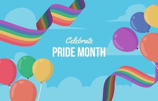 Pride Month Background vector