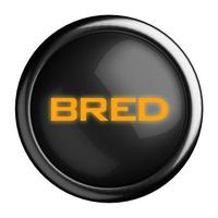 Word on black button photo