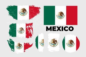 bandera de méxico, estados unidos mexicanos. plantilla para el diseño de premios, un documento oficial con la bandera de méxico. ilustración vectorial brillante y colorida. ilustración vectorial vector