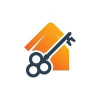 home security icon. real estate vector icon. house logo illustration. simple design home with key. fit for a home security, building protection.