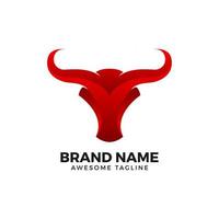 Bullhead logo. Bull icon. Bull illustration vector