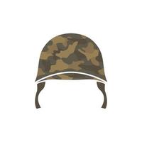 Military helmet or Army hat vector image illustration. fit for the icon, symbol, or design asset with using military or war theme