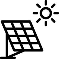 ilustración de vector de panel solar en un fondo. símbolos de calidad premium. iconos vectoriales para concepto y diseño gráfico.